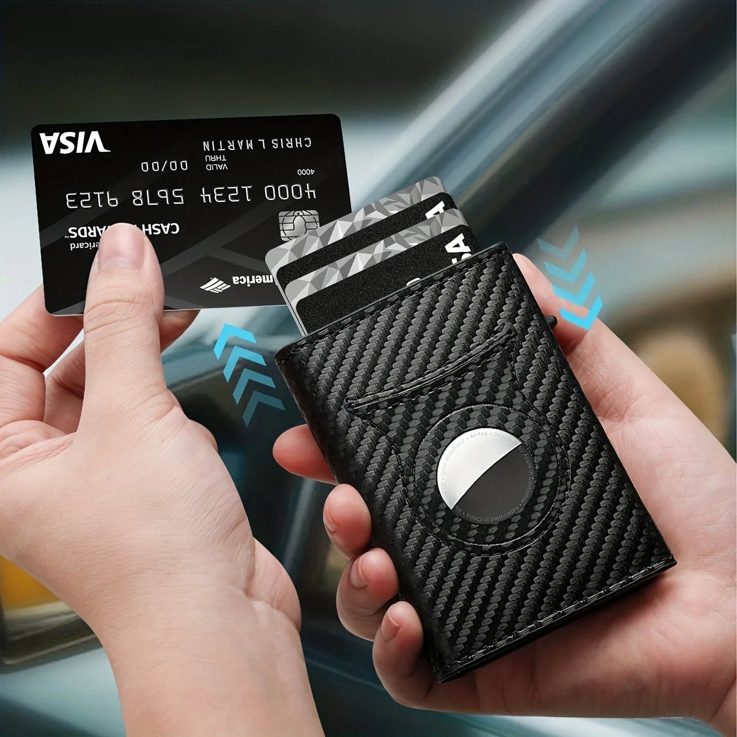 Men's Metal Card Wallet Anti Spier