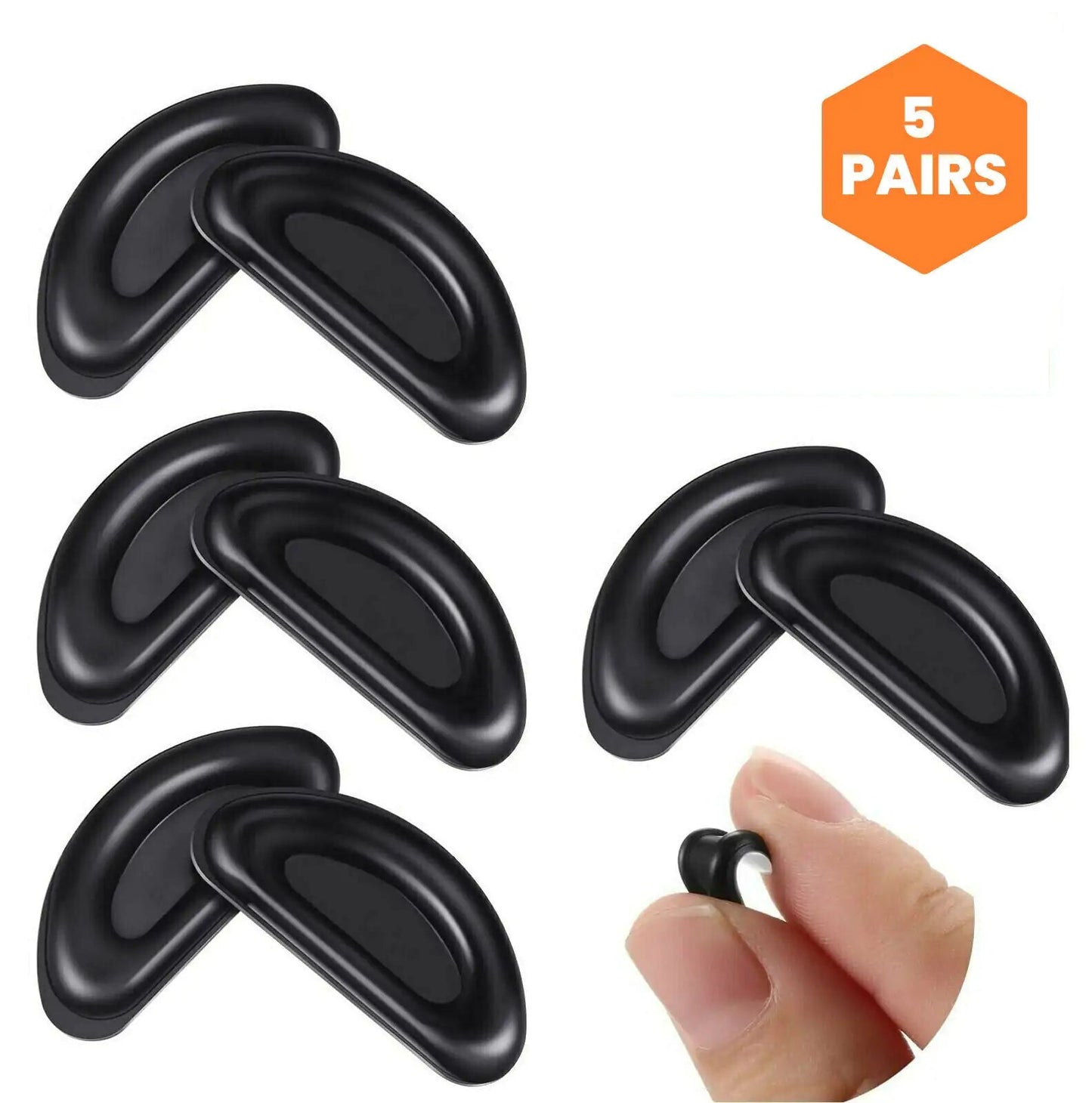 5 Pairs Anti-Slip Nose Pads For Eyeglasses Anti Spier