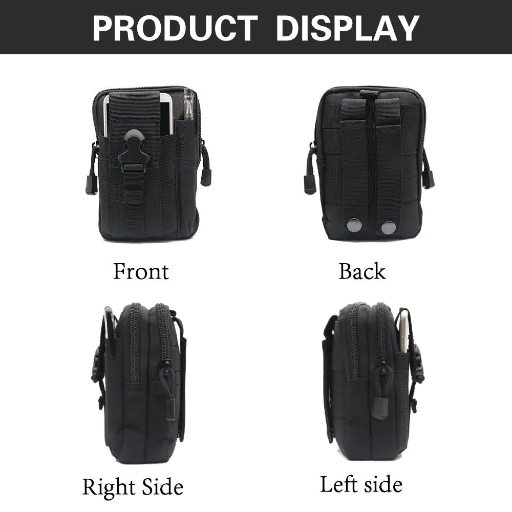 Waterproof Tactical Pouch Belt Waist Pack - Anti Spier