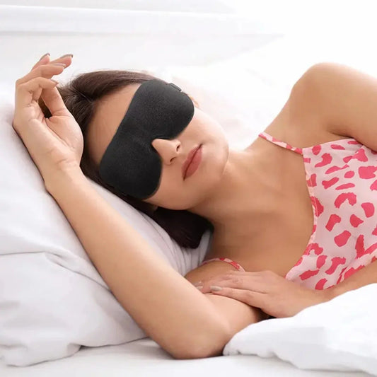 Ultimate Relaxation Deluxe Premium Ultra-Soft 3pcs Sleep Eye Mask Set - High-Quality Contoured Cup Blindfold for Restful Night, Anti Spier