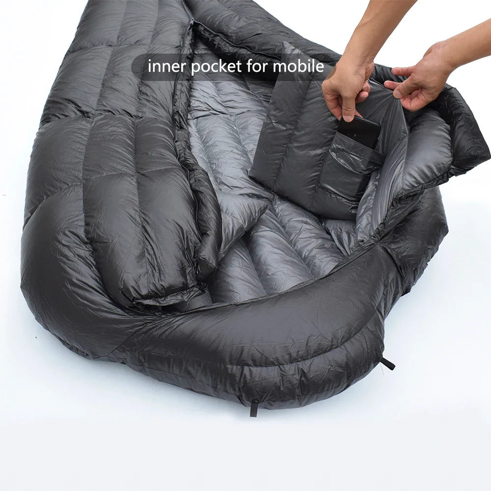 Kamperbox Winter Sleeping Bags Camping Down Sleeping Bags Winter Outdoor Ultralight Sleeping Bags Camping Equipments Anti Spier