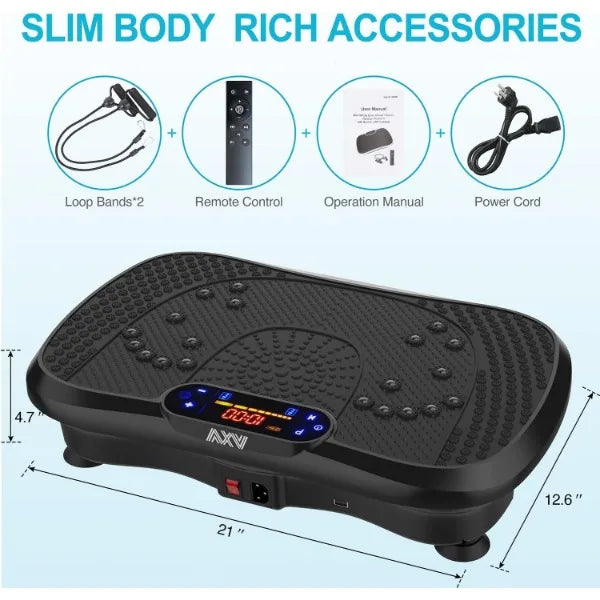Vibration Plate Fitness Platform Exercise Machine Vibrating Lymphatic Drainage Shaking Full Body Shaker Workout Vibrate Anti Spier