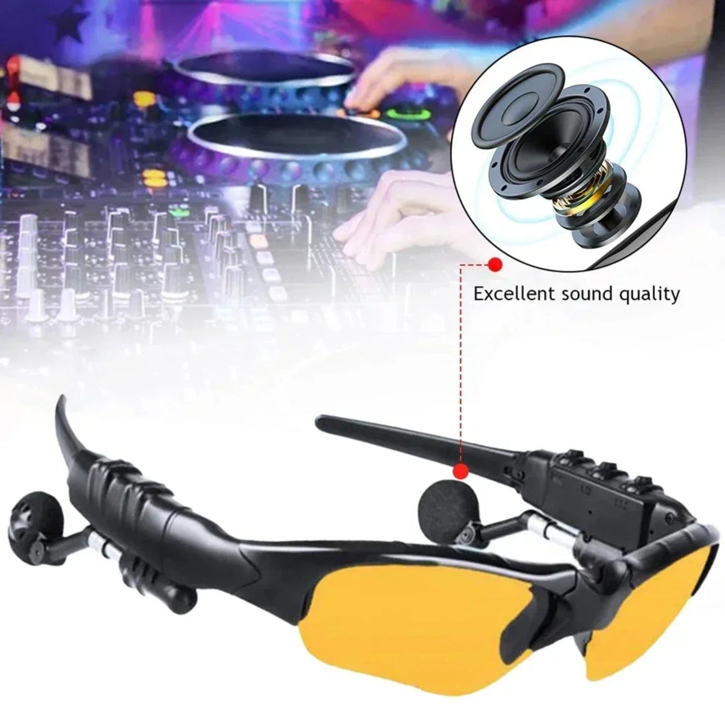 New Smart Bluetooth 5.0 Audio Polarized Sun Glasses Surround Sound Headphones Listen To Music Call Cycling Sunglasses Men Women Anti Spier