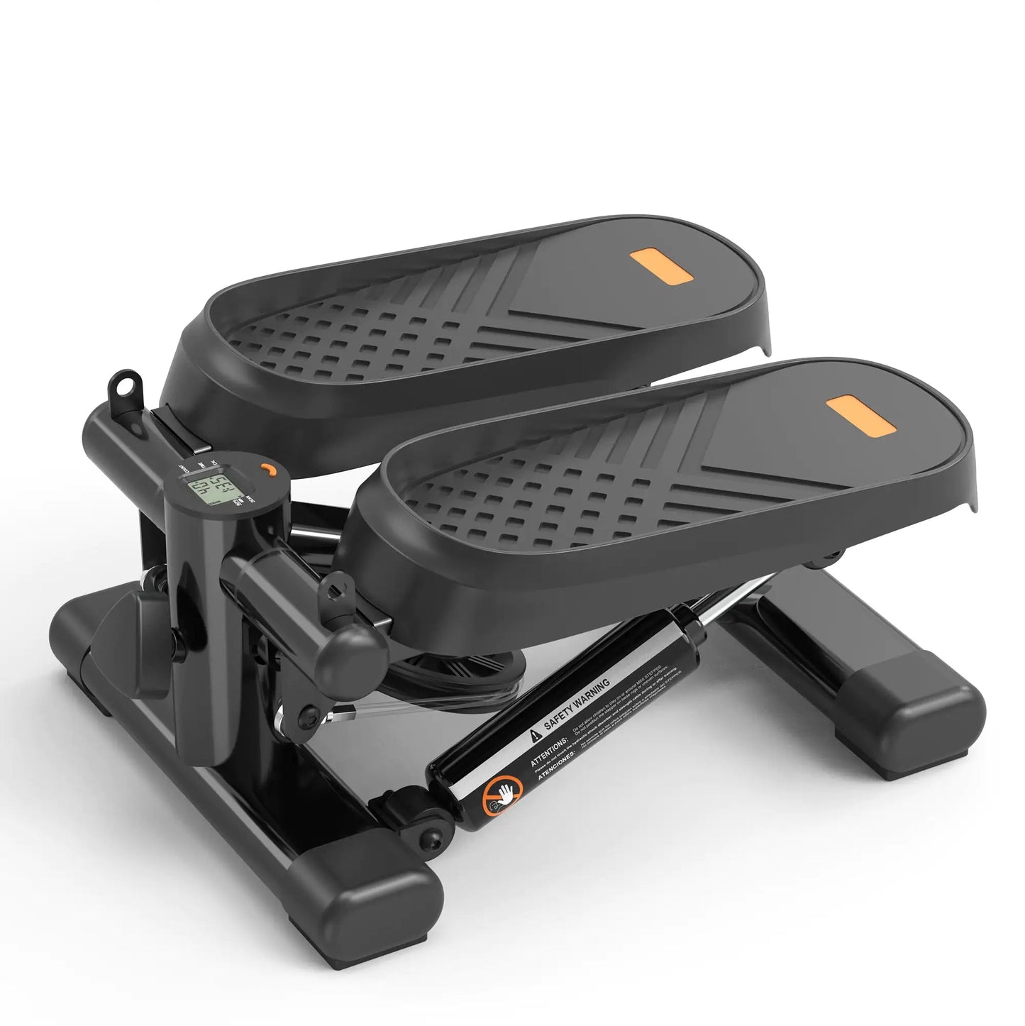 Home Office Exercise 330LBS Capacity Mini Stepper With Resistance Bands And LCD Monitor Anti Spier