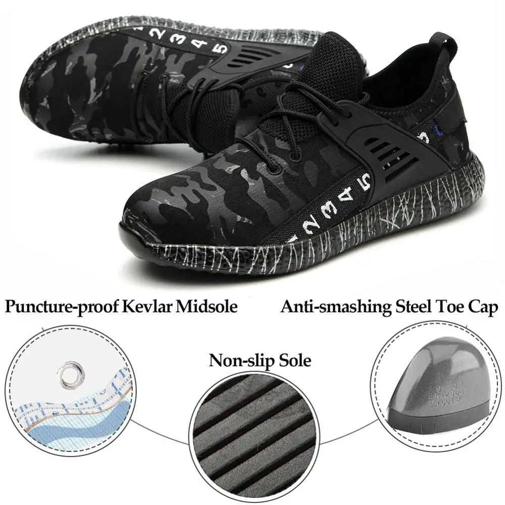 Men's Work Safety Shoes Anti Spier