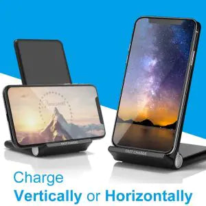 15W FAST WIRELESS CHARGER WITH STAND QUICK CHARGE Anti Spier