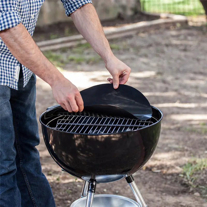 High-Temperature Non-Stick Round BBQ Mat 15.75” Anti Spier