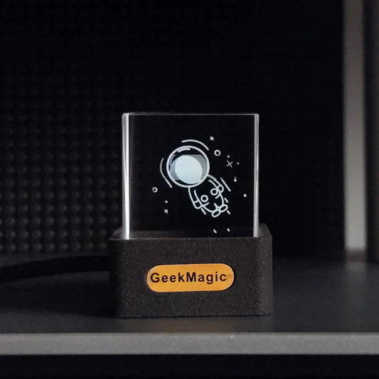 Mini Transparent WiFi Weather Clock Anti Spier