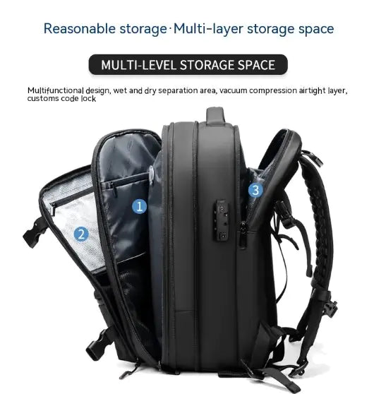 Vacuum Compression Backpack Anti Spier