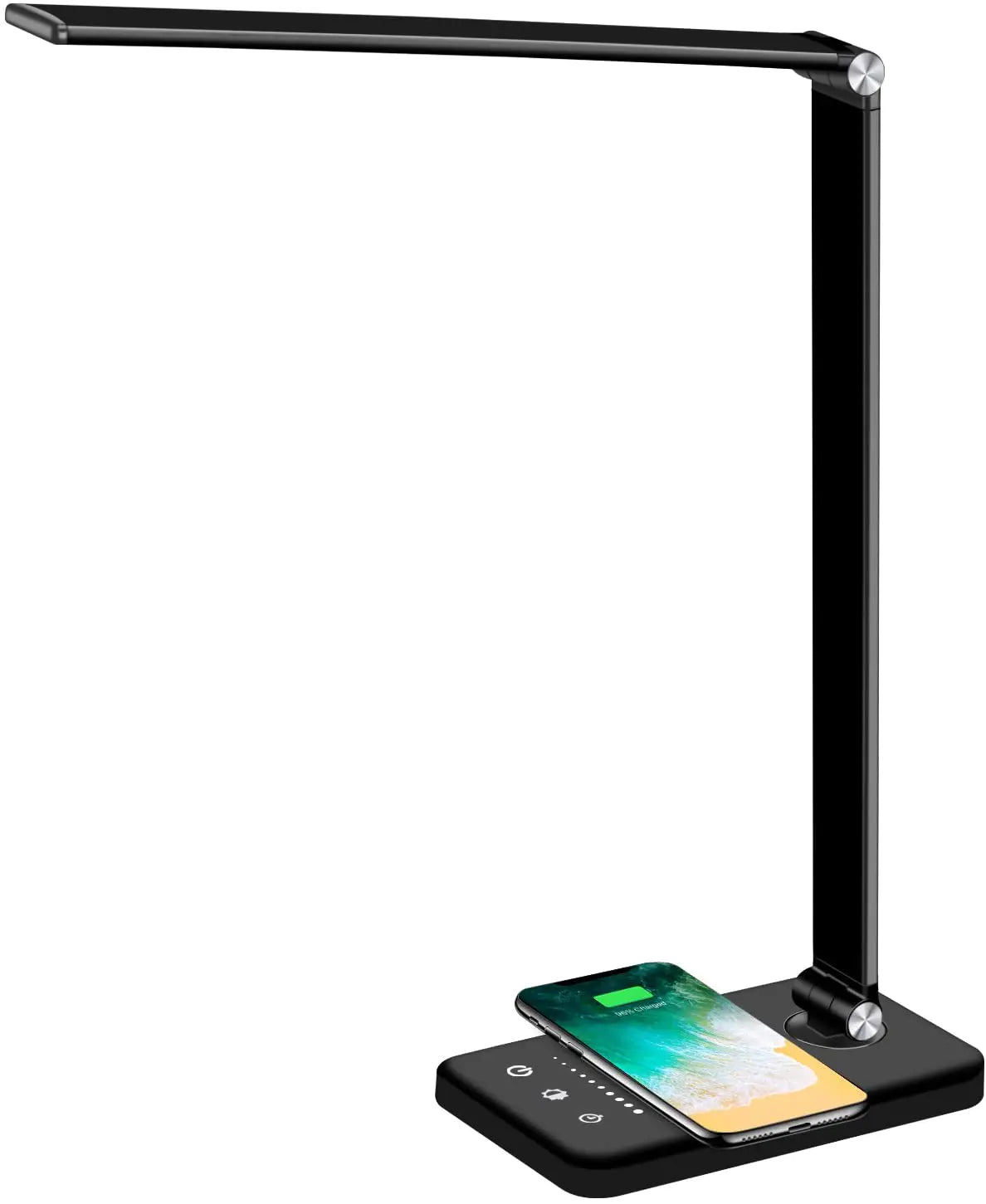 5 Lighting Mode LED Desk Lamp + Wireless Phone Charger Anti Spier