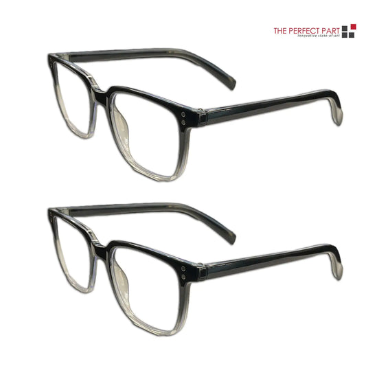 Protect your eyes in style with this 2-pack of unisex blue light blocking glasses perfect for work, gaming, or reading.