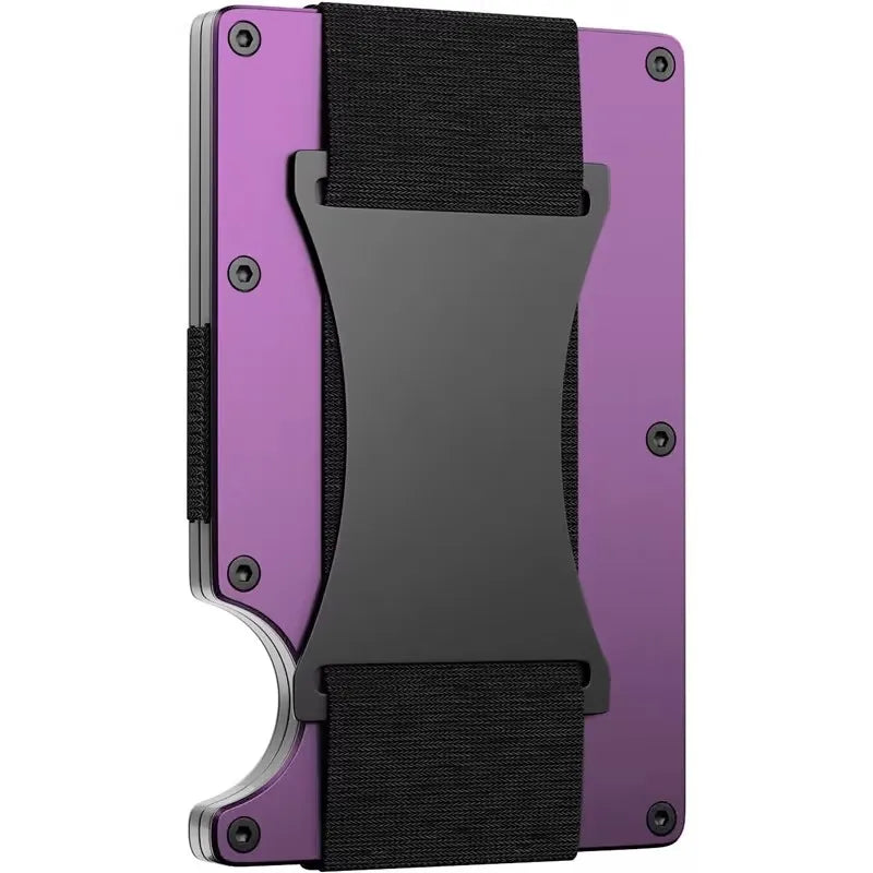 New Metal Card Bag Carbon Fiber Wallet Wallet RFID Anti-theft Swiping Blocking Technology Anti Spier