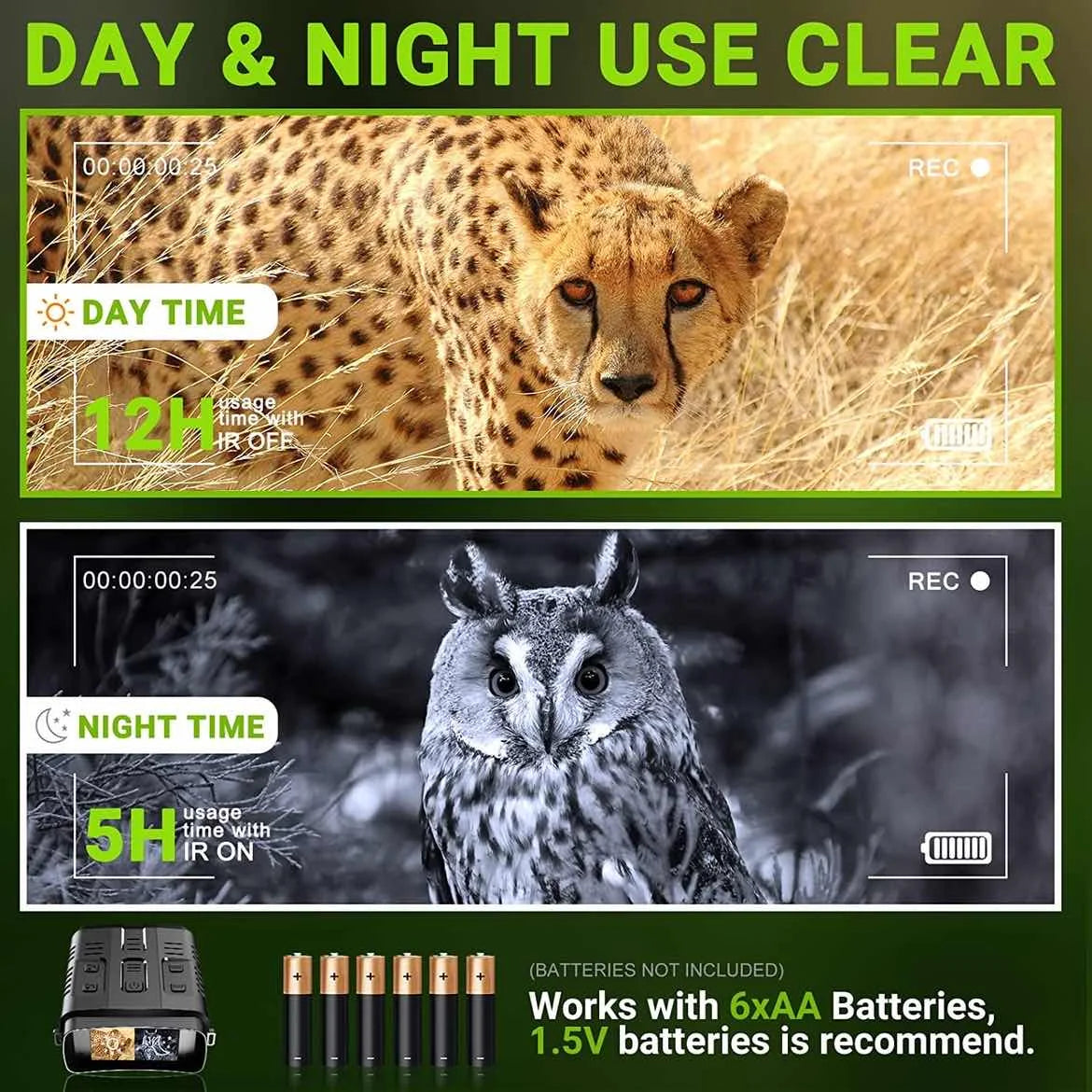 R19 Digital Night Vision Binoculars Device Anti Spier