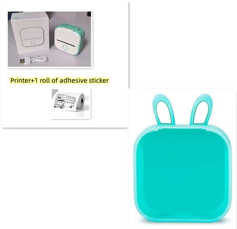 Portable Mini Thermal Label Printer Home Photo Printer Student Wrong Question Printer Bluetooth Mini Label Printer Price Tag - Anti Spier