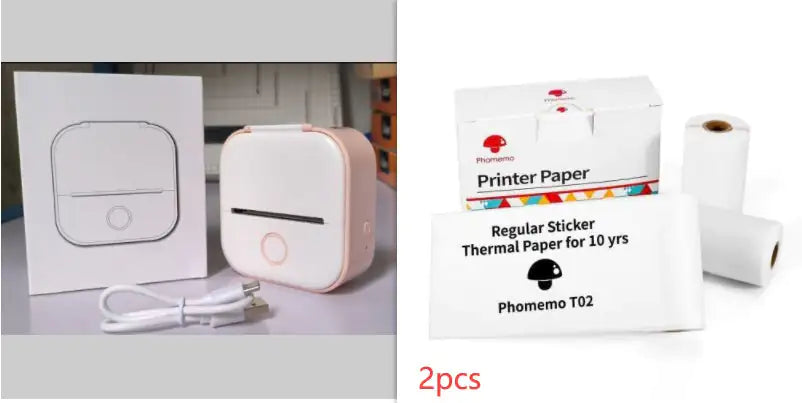 Portable Mini Thermal Label Printer Home Photo Printer Student Wrong Question Printer Bluetooth Mini Label Printer Price Tag - Anti Spier