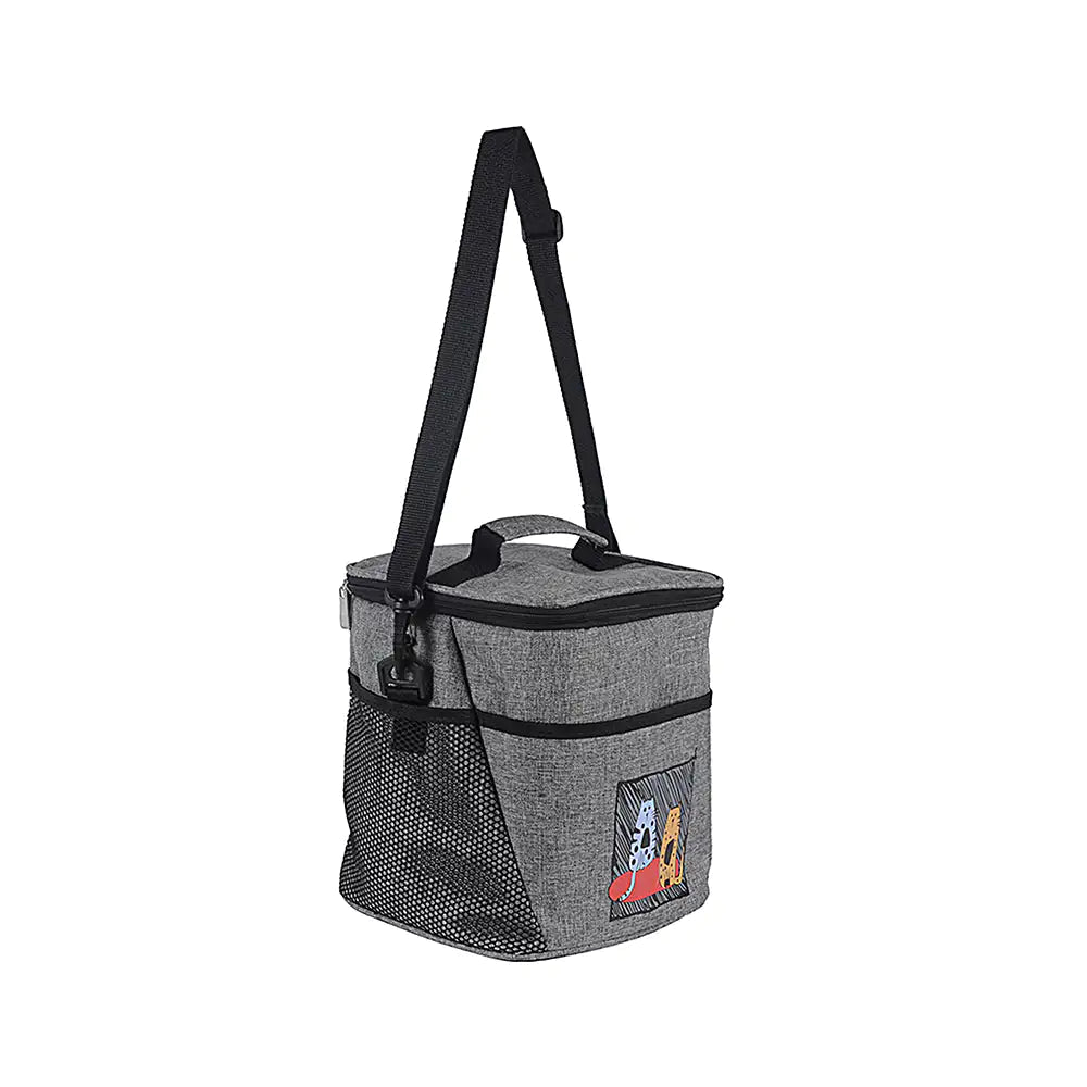 Biggdesign Cats Insulated Lunch Bag, Gray Anti Spier