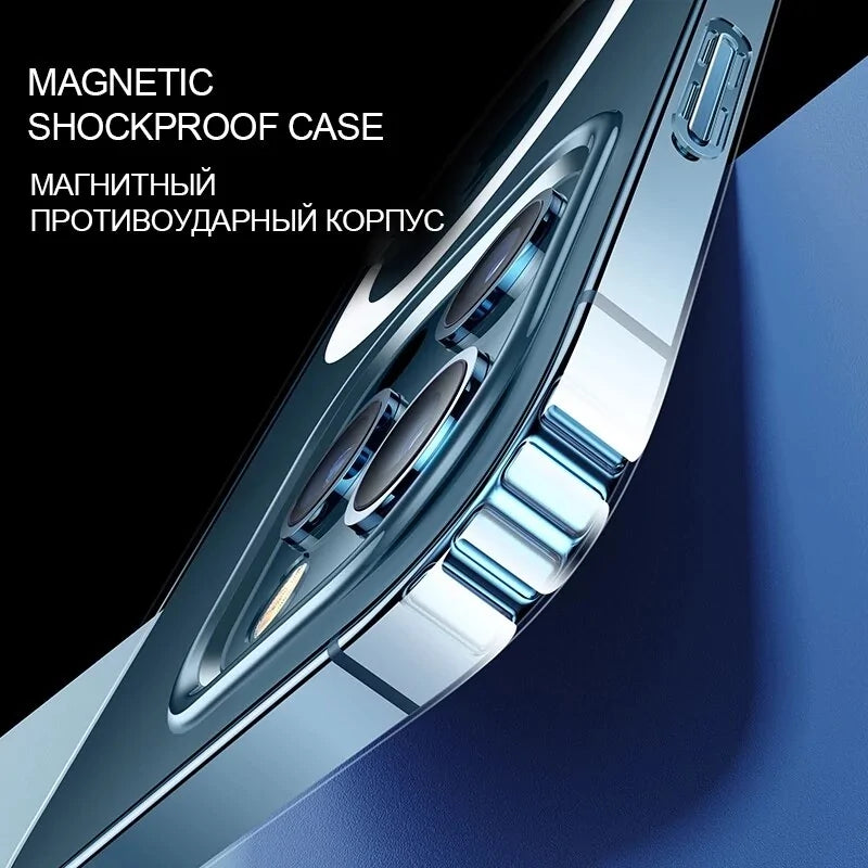 Magnetic Wireless Charging Case Anti Spier
