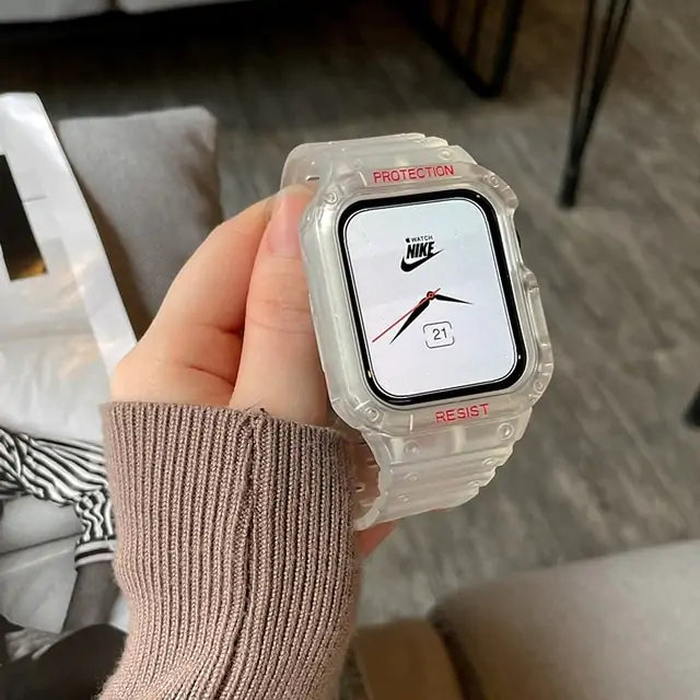 Watch Band & Case For iWatch Series 7 6 SE 5 Anti Spier
