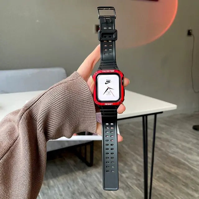 Watch Band & Case For iWatch Series 7 6 SE 5 Anti Spier