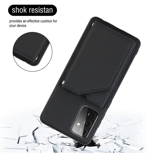 PU Leather Wallet Case For Samsung Anti Spier