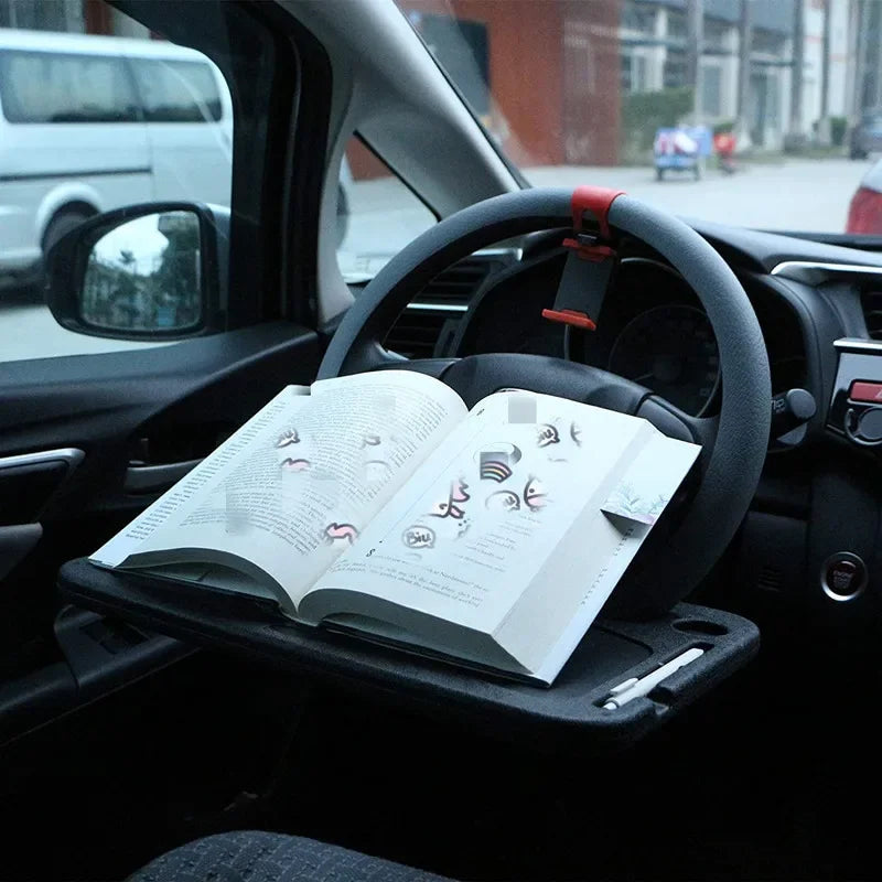 Car Portable Dining Table Car Steering Wheel Tray Anti Spier