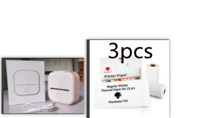 Portable Mini Thermal Label Printer Home Photo Printer Student Wrong Question Printer Bluetooth Mini Label Printer Price Tag - Anti Spier