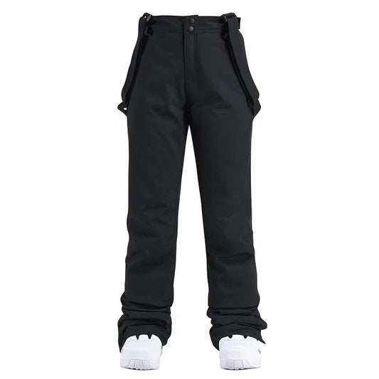 Windproof Waterproof Ski Pants with Detachable Elastic Waist Anti Spier