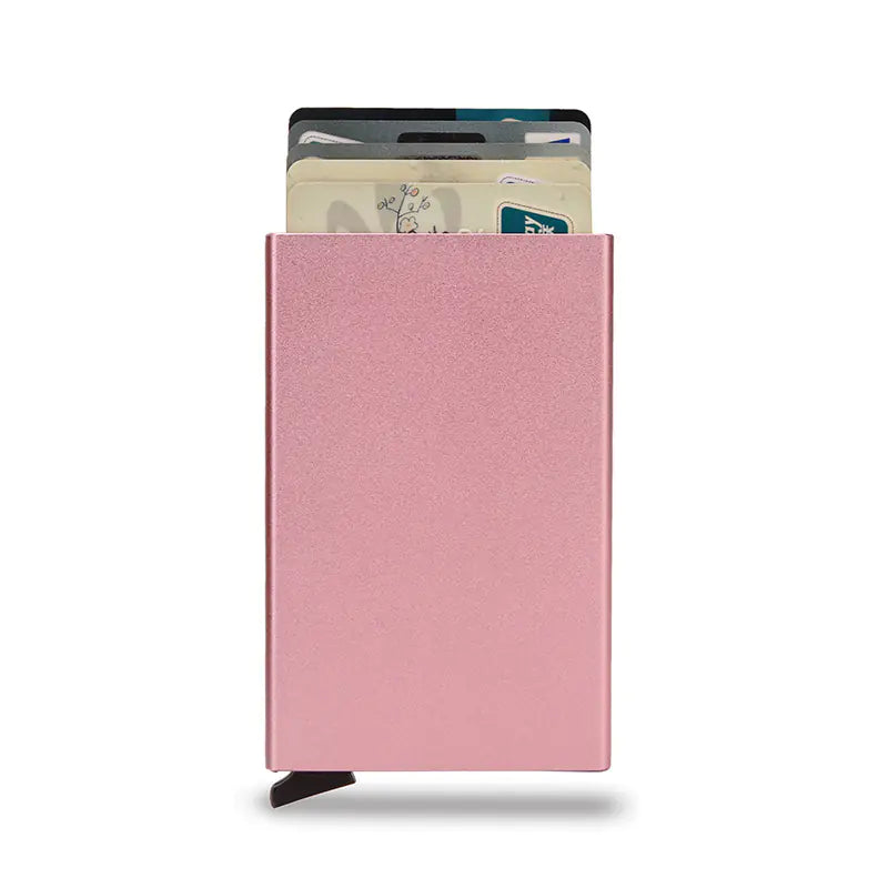 Anti-Magnetic Aluminum RFID Card Holder Wallet Anti Spier