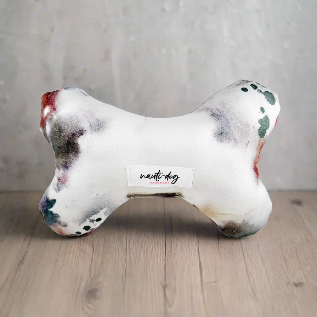 Rustbelt Luxury Grunge Denim Stuffed Squeaker Wubby Dog Toy Anti Spier
