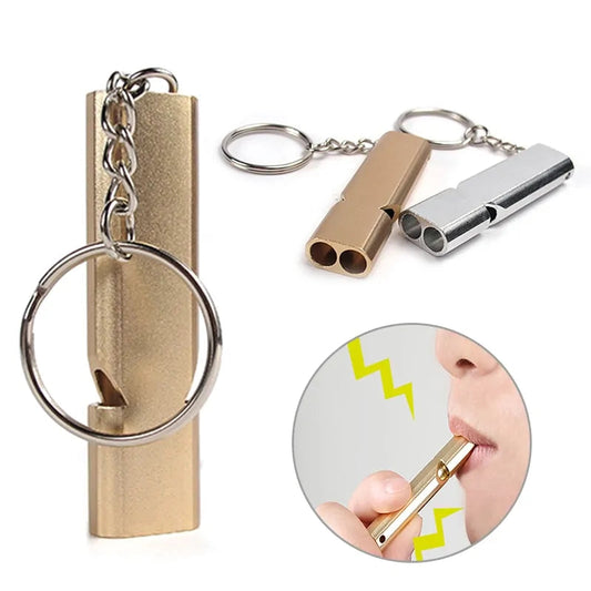 Dual-tube Survival Whistle Anti Spier