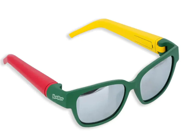 Sunglasses with Hidden Horn Tube Storage Anti Spier