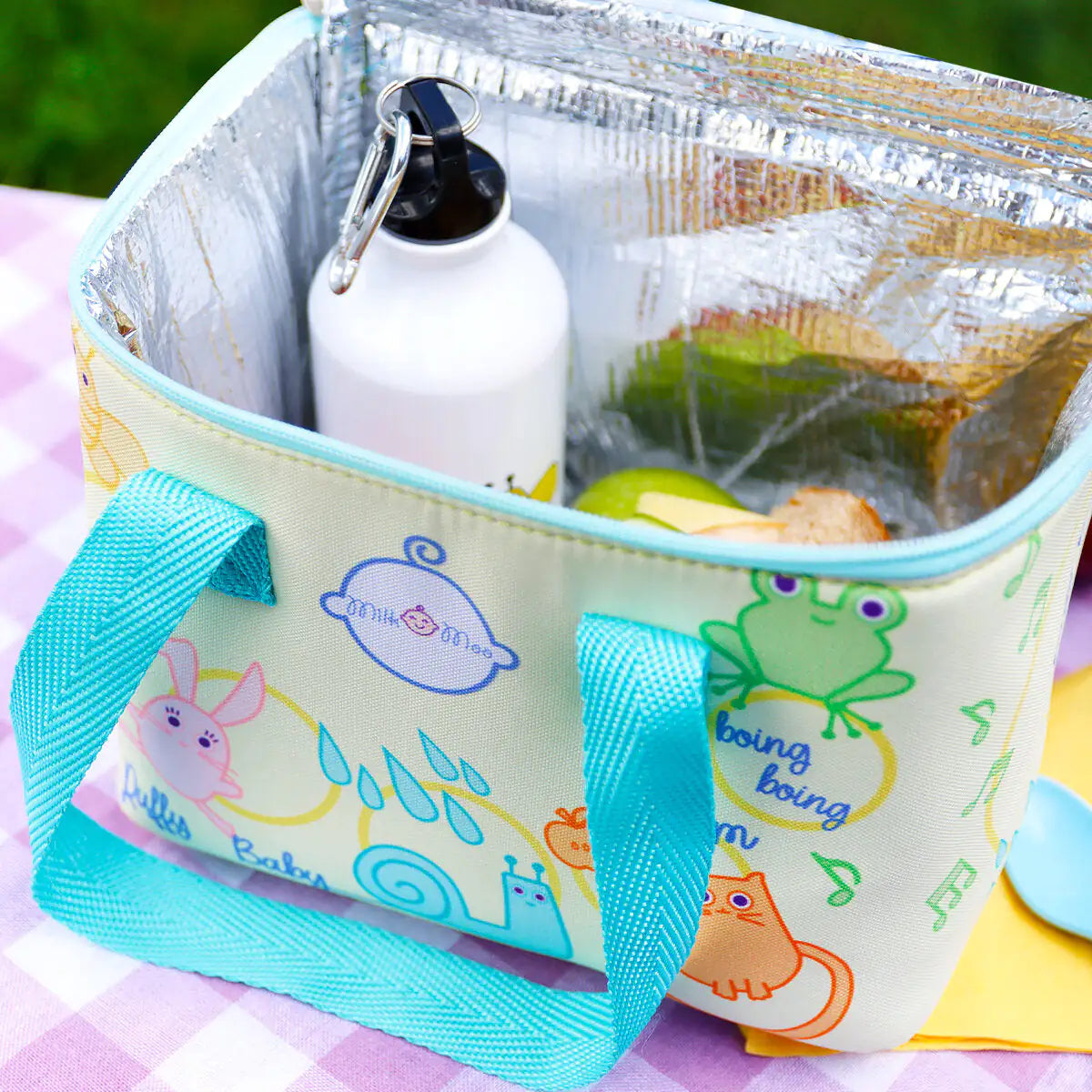 Milk&Moo Insulated Lunch Box For Kids, Yellow Anti Spier