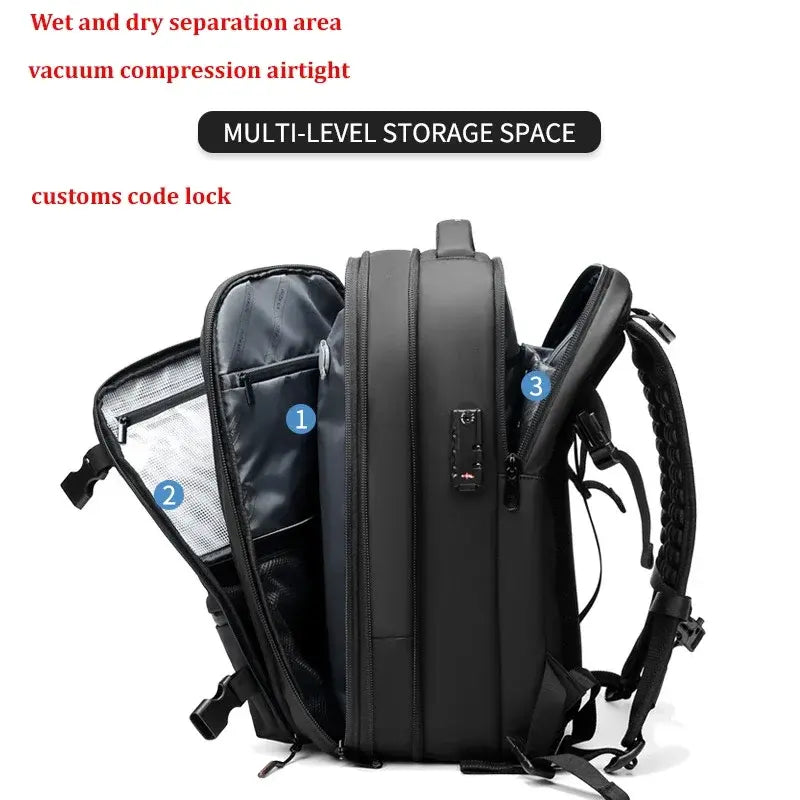 Vacuum Compression Backpack Anti Spier