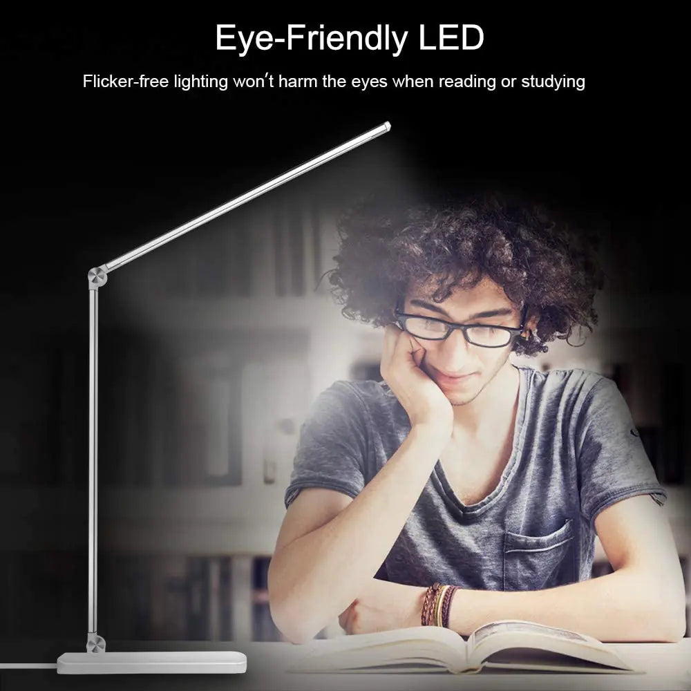5 Lighting Mode LED Desk Lamp + Wireless Phone Charger Anti Spier