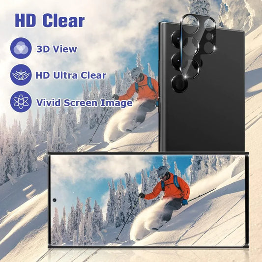 Tempered Glass Screen Protector Lens Hydrogel For Samsung S23 S22 Ultra Plus USA - Anti Spier