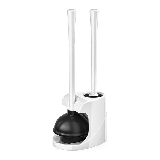 2-In-1 Heavy Duty Toilet Plunger Set Anti Spier