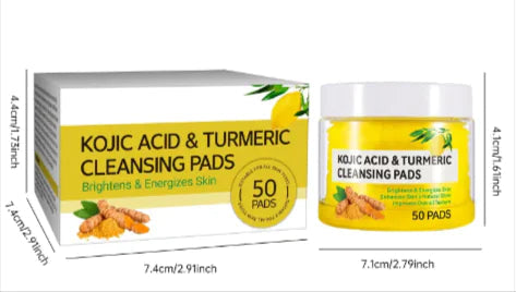Turmeric Kojic Acid Cotton Cloth for Gentle Skin Care Anti Spier