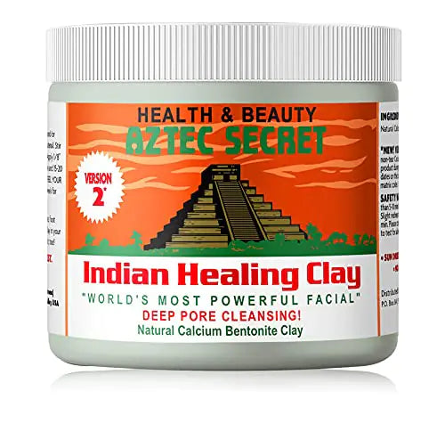 Aztec Secret– Indian Healing Clay 1 lb – Deep Pore Cleansing Facial & Body Mask – The Original 100% Natural Calcium Bentonite Clay – New Version 2 1 Pound (Pack of 1) Anti Spier