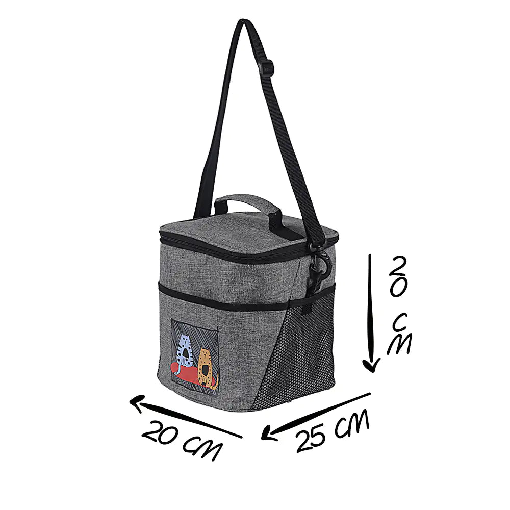 Biggdesign Cats Insulated Lunch Bag, Gray Anti Spier