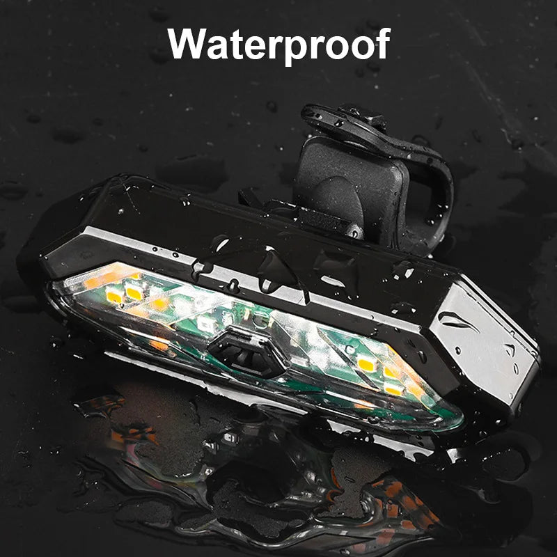 Bike Turn Signals Rear Light with Horn