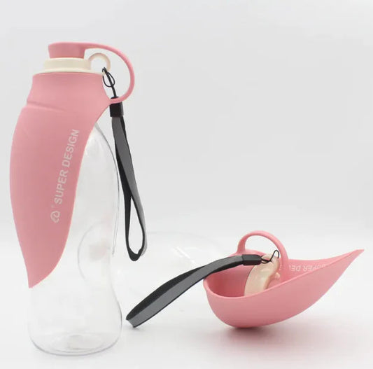 Pet Flip Cup Portable Water Bottle Anti Spier