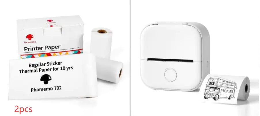 Portable Mini Thermal Label Printer Home Photo Printer Student Wrong Question Printer Bluetooth Mini Label Printer Price Tag - Anti Spier