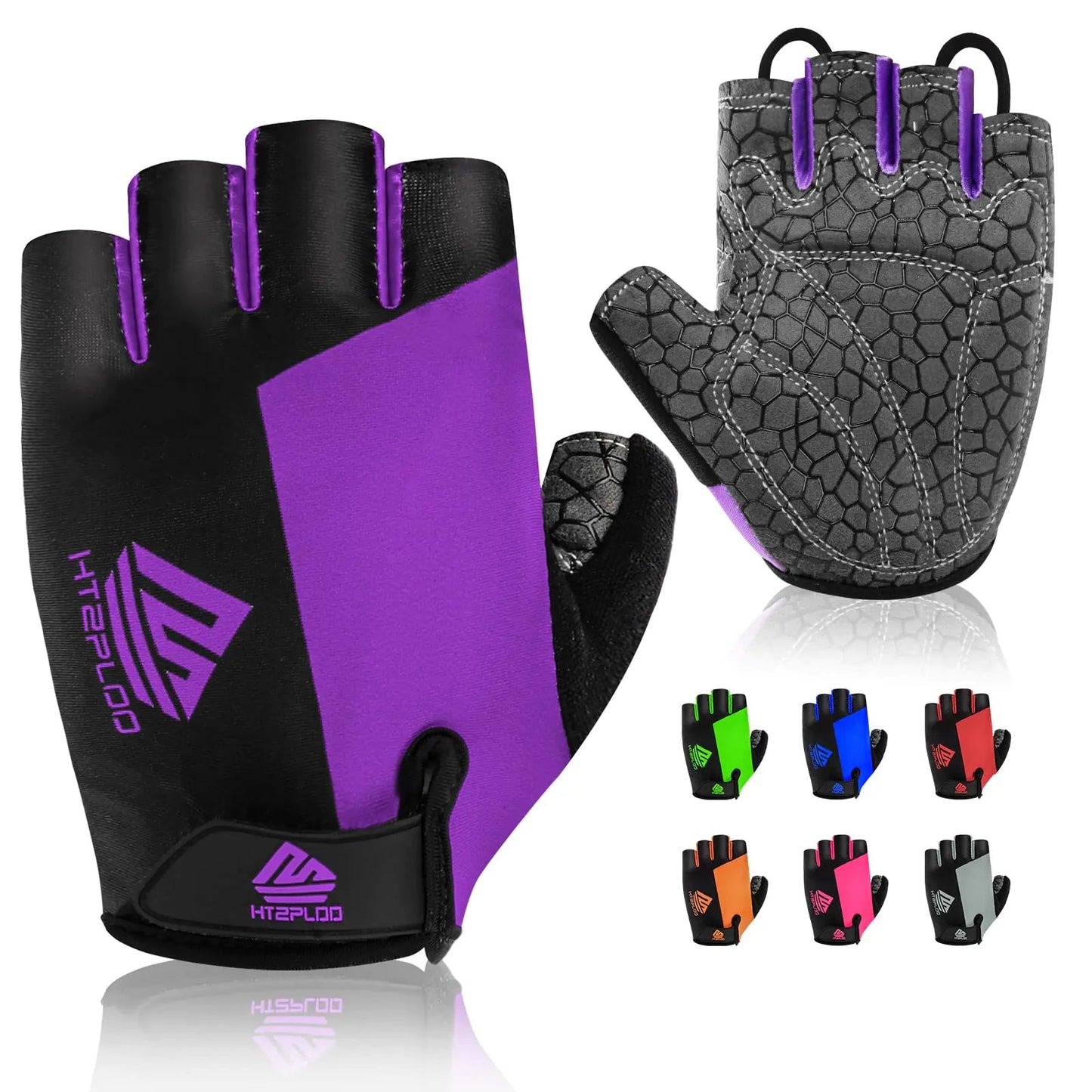 Bike Gloves Cycling Gloves Biking Gloves Bicycle Gloves for Men Women with Anti-Slip Shock-Absorbing Pad,Light Weight Half Finger Gloves for Cycling Workout Training Outdoor Black&gray X-Large Anti Spier