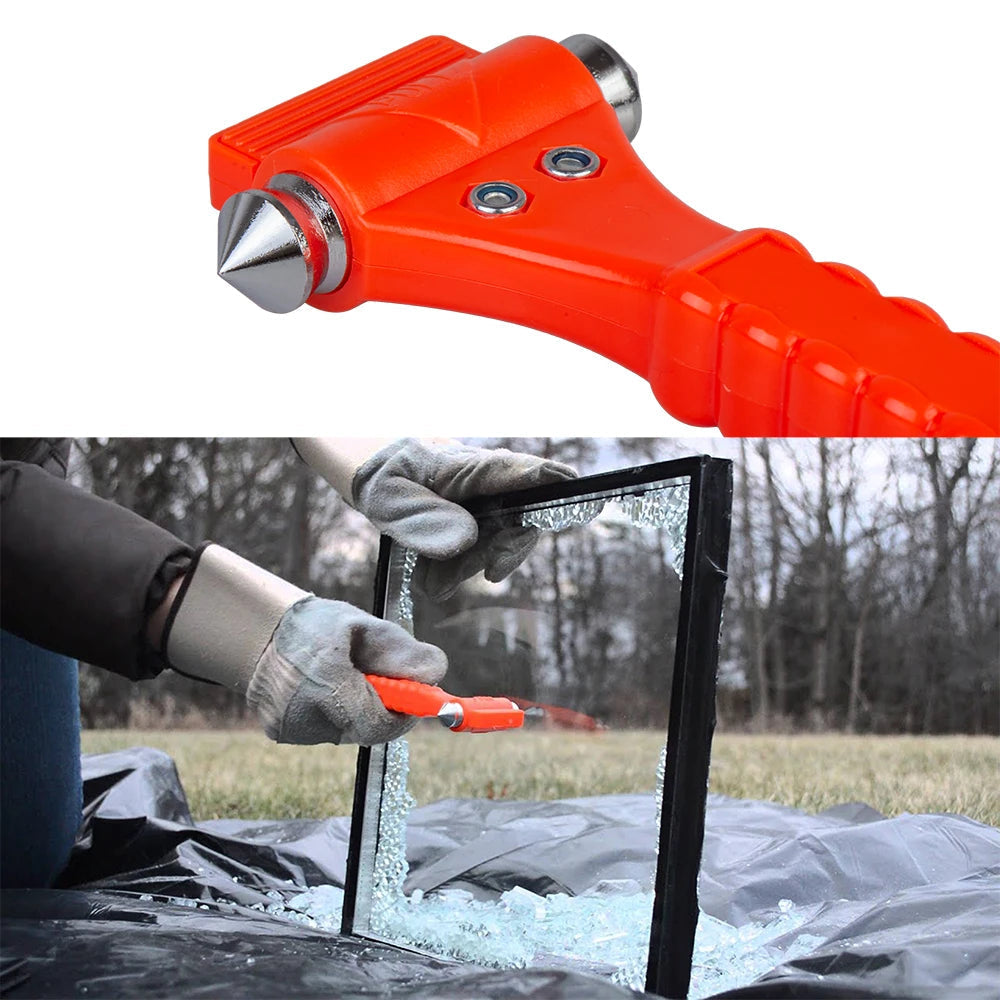 Survival Safety Hammer Camping Cutter Anti Spier