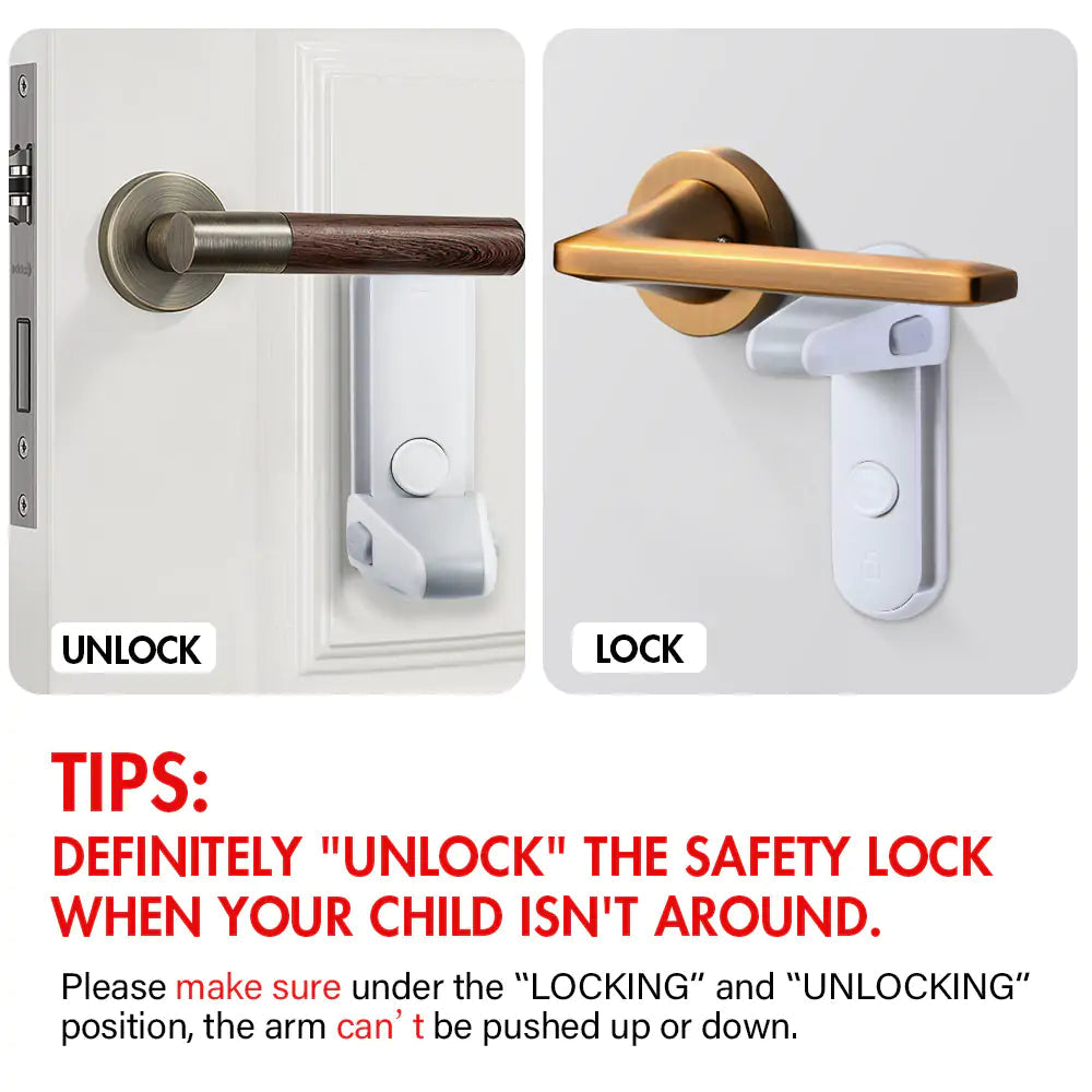 Safety Door Lever Lock Anti Spier