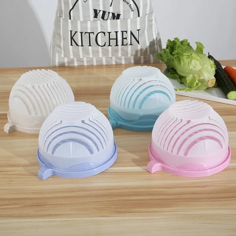 Upgraded Salad Cutter Bowl Anti Spier