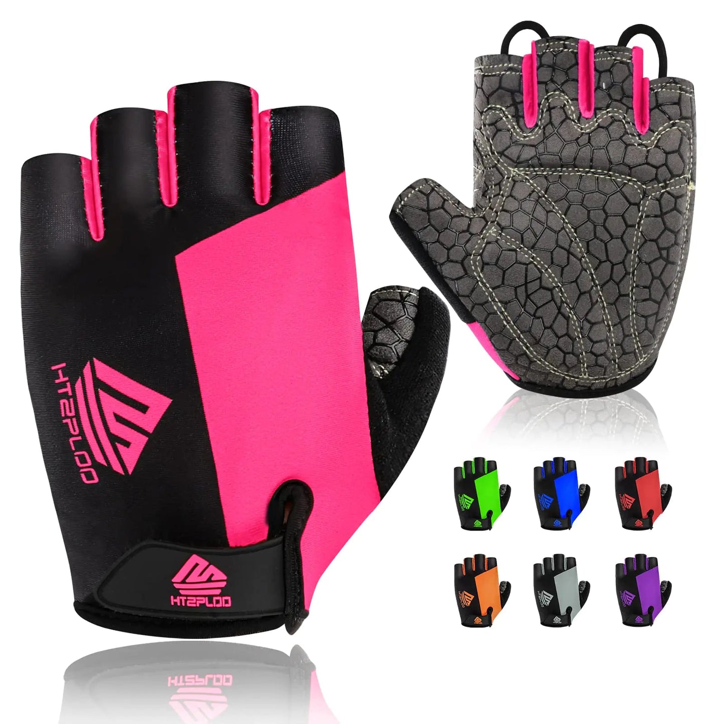 Bike Gloves Cycling Gloves Biking Gloves Bicycle Gloves for Men Women with Anti-Slip Shock-Absorbing Pad,Light Weight Half Finger Gloves for Cycling Workout Training Outdoor Black&gray X-Large Anti Spier