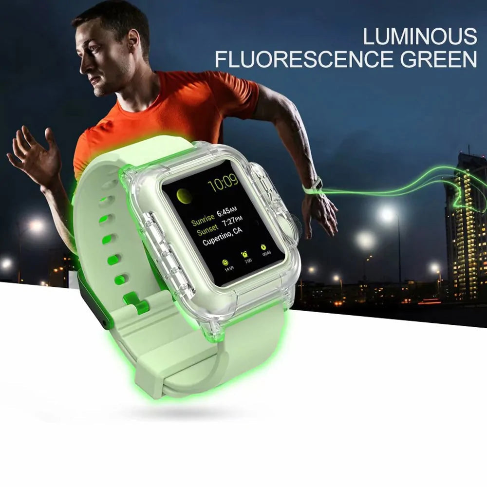 Waterproof Case And Strap Watch Anti Spier