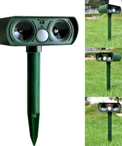 Ultrasonic Solar Animal Repellent Anti Spier