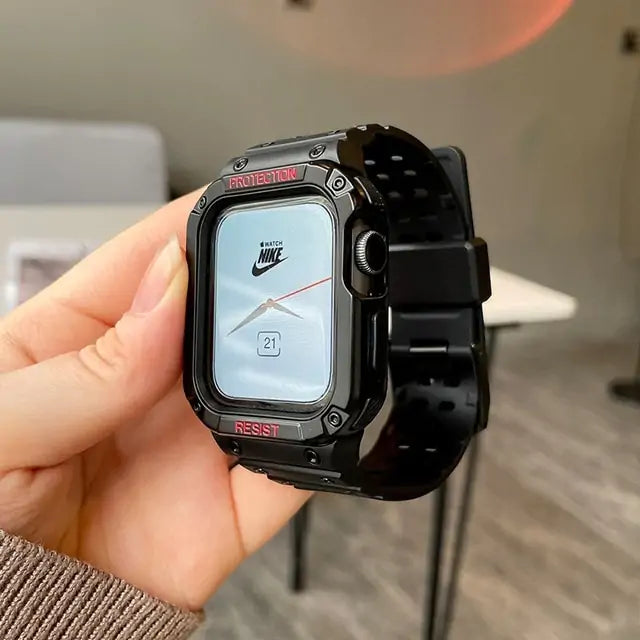 Watch Band & Case For iWatch Series 7 6 SE 5 Anti Spier